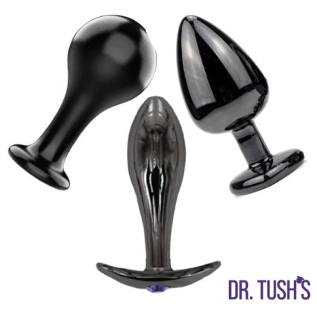 (image for) The Bad Decisions Metal Anal Plug Set – T-Bar, Round & Teardrop