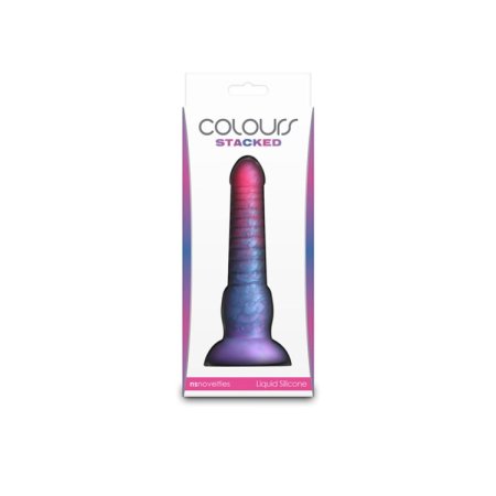 (image for) Colours - Stacked - 6" Dildo - Pink/Blue
