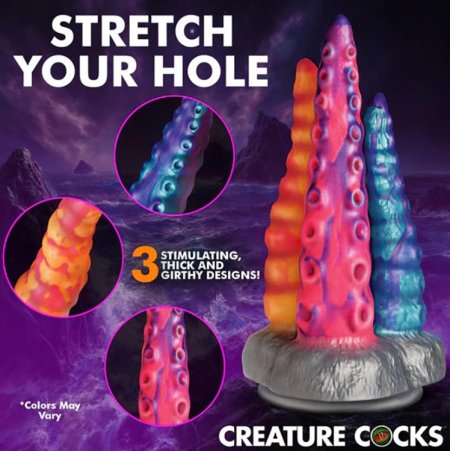(image for) Tenta-Trio Silicone Dildo