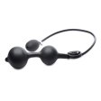 (image for) Devils Rattle Inflatable Silicone Anal Plug with Cock and Ball Ring