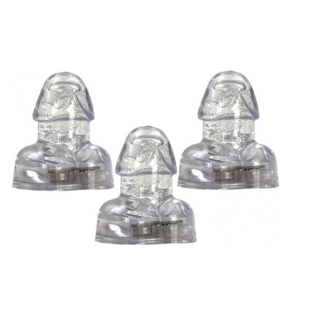 (image for) LIGHT UP PENIS ICE CUBES 3PK. BLINKING/FLASHING PENIS SHAPED ICE CUBES.