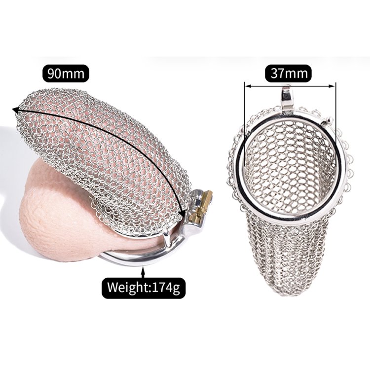 (image for) MESH CHAIN Chastity CAGE 45mm