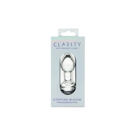 (image for) Clarity - Glass Dildo - Utopian Bloom