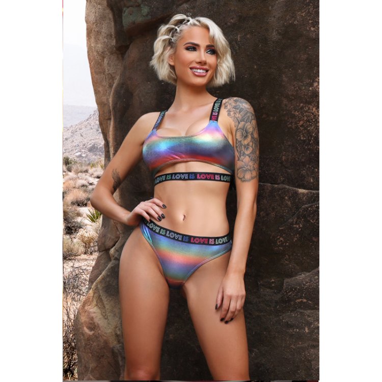 (image for) Love is Love Crop Top & Panty