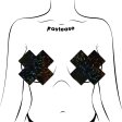(image for) COVERAGE: Plus X Black Disco Full Breast Covers Support Tape XL