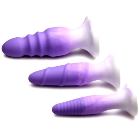 (image for) 3 piece Silicone Butt Plug Set - Purple