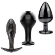 (image for) The Bad Decisions Metal Anal Plug Set – T-Bar, Round & Teardrop