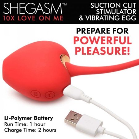 (image for) Love on Me Suction Clit Stim & Vibr Egg