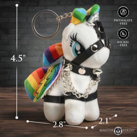 (image for) Prism Pearl Bondage Pony Keychain - Rainbow