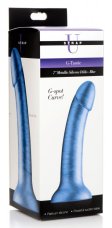 (image for) G-Tastic 7" Metallic Silicone Dildo Blue