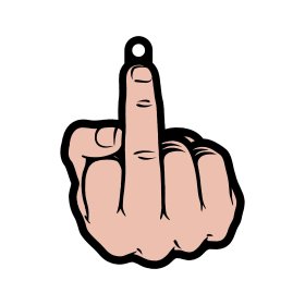 Middle Finger Peach Air Freshner Middle Finger Peach Air Freshner