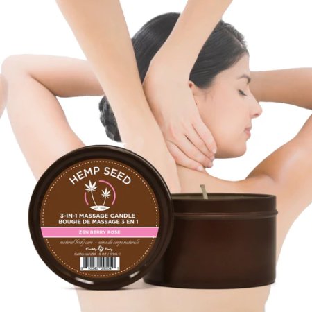 (image for) 3-in-1 Massage Candle Zen Berry Rose 6 oz / 170 g