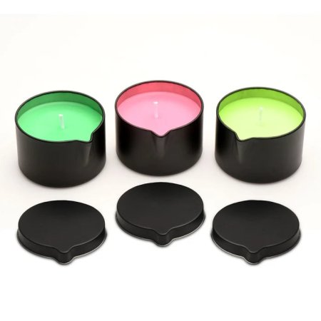 (image for) Wicked Wax Blacklight Reactive Drip Candle Set of 3