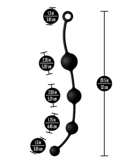 (image for) Anal Adventures Platinum X-Large Anal Beads