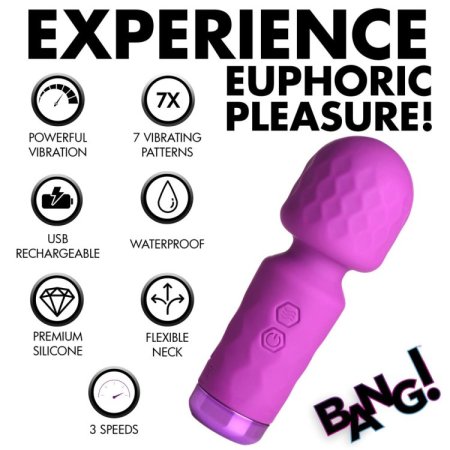 (image for) 10X Mini Silicone Wand - Purple