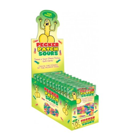 (image for) Pecker Patch Sour Gummies. 12pcs Counter Display