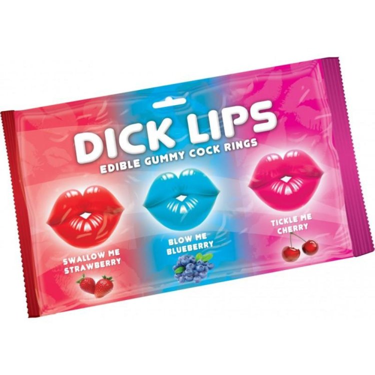 (image for) Dick Lips - Edible Gummy C Rings - 3 pk