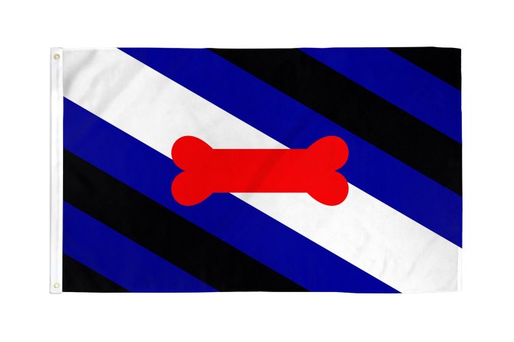 (image for) Puppy Pride Flag 3\' X 5\' Polyester