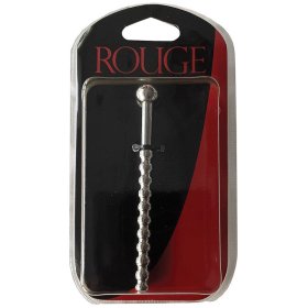Satinless Steel Beaded Hollow Urethral Sound with Stopper Satinless Steel Beaded Hollow Urethral Sound with Stopper