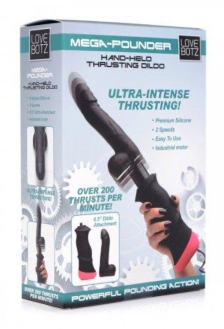 (image for) Mega-Pounder Hand-Held Thrusting Dildo