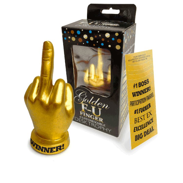 (image for) Golden FU Finger Trophy