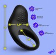 (image for) Vibrating Silicone Cock Ring - Black