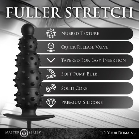 (image for) Ass Puffer Nubbed Inflatable Silic. Plug