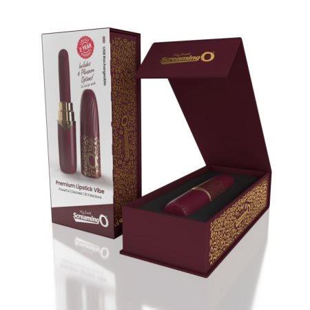 (image for) My Secret Premium Rechargeable Vibrating Lipstick - Merlot