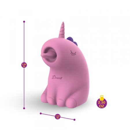 (image for) TESTER - Dreamii Licks Licking Unicorn Stimulator - Mystical Pink