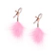 (image for) Bound Nipple Clamps - F1 - Pink Feather