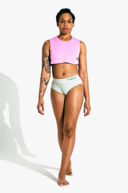(image for) Womens Medium - JockVStrap Rib Briefs - Mint