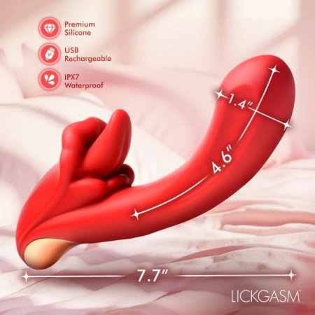 (image for) Lusty Licker Licking Silicone Vibrator