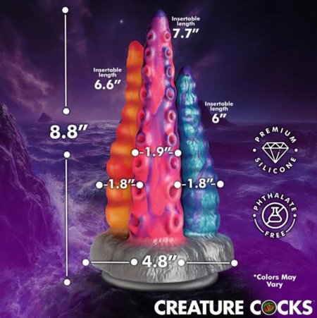 (image for) Tenta-Trio Silicone Dildo