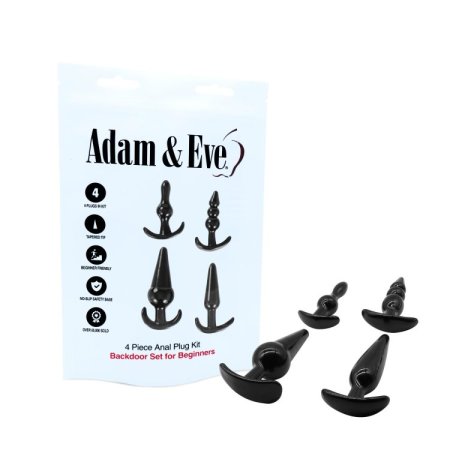 (image for) Adam & Eve 4-Piece Anal Plug Kit (Bag)