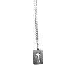 (image for) Cuffed Locking Bracelet and Key Necklace - Tungsten Steel