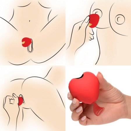 (image for) 10X Hearts Desire Silicone Clit Suction*