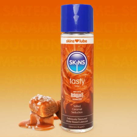 (image for) Skins Salted Caramel Water Based Lubricant 4.4 fl oz (130ml)