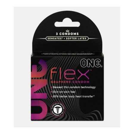 (image for) ONE FLEX Graphene Condoms - 3pk
