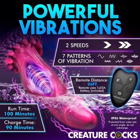 (image for) Xenox Vibrating Silicone Dildo With R/C