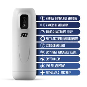 M for Men Robo-Bator Turbo Boost - White M for Men Robo-Bator Turbo Boost - White