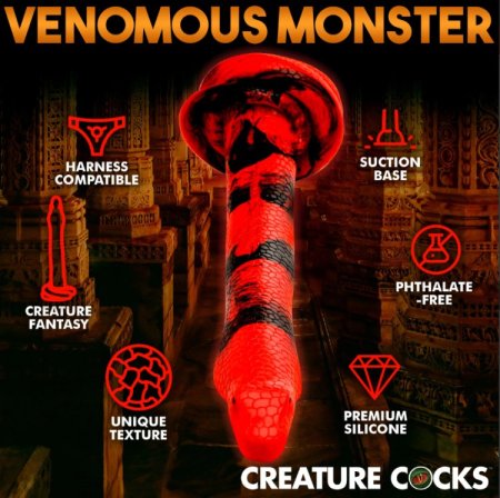 (image for) King Cobra - X-Large 18" Silicone Dong