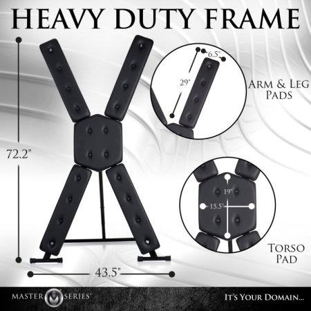 (image for) St. Andrew's Cross -Delux free-standing