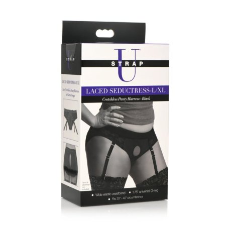 (image for) Seductress L/XL Lace Crotchless Harness*