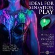 (image for) Burning Heart Blacklight Reactive Heart Drip Candle Set of 3