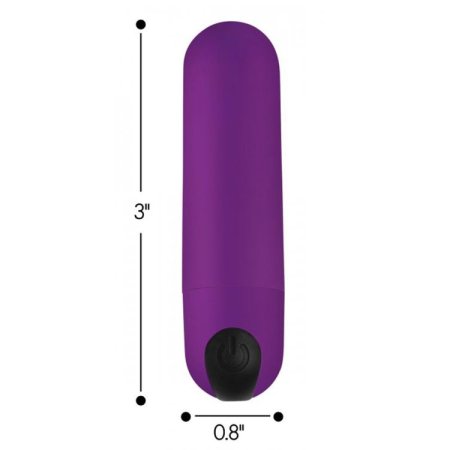 (image for) 21X Vibrating Bullet w/ R/C - Purple