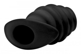 Hive Ass Tunnel Ribbed Hollow Plug - Lg Hive Ass Tunnel Ribbed Hollow Plug - Lg