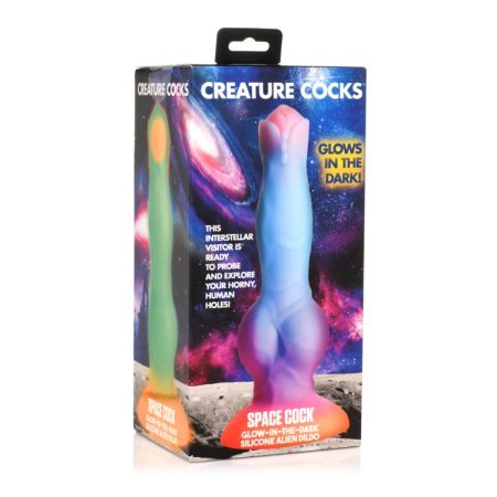 (image for) Space Glow-in-Dark Silicone Alien Dildo