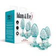 (image for) Adam & Eve Glitter Gem Butt Plug Set Blue
