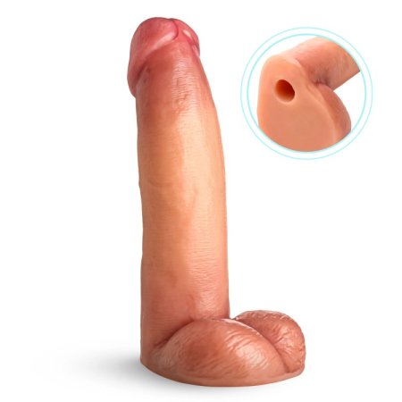 (image for) 8" Cock Lock Dildo with Balls