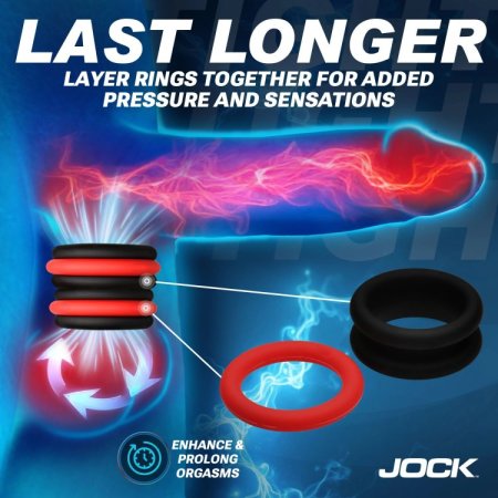 (image for) Enhancers 2-in-1 Silicone Cock Ring Set of 3